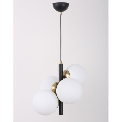 Squid Lighting bela/črna viseča svetilka s steklenim senčnikom ø 15 cm forte – Cene