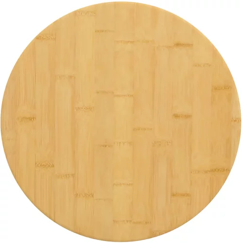 vidaXL Stolna ploča Ø40x2 5 cm od bambusa