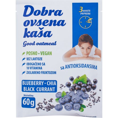 Dobra Ovsena Ka&amp;scaron;a borovnica premium 60G Slike