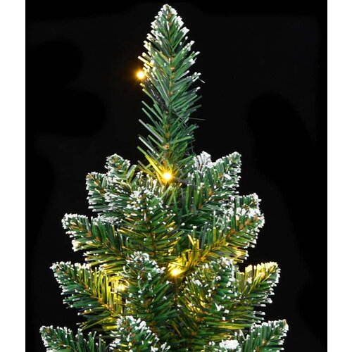 VidaXL Umjetno tanko božićno drvce sa 150 LED žarulja 120 cm Slike