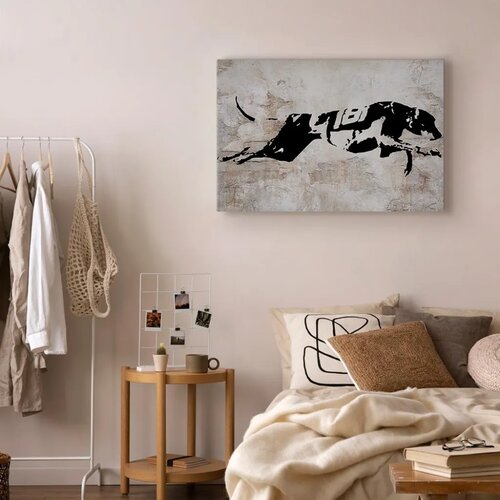  Slika - Greyhound Race (1 Part) Wide 60x40 Akustična Slike