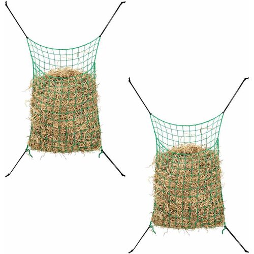 vidaXL Mreža za seno 2 kosa pravokotna zelena 200x120 cm PP, (5000240625) Cene