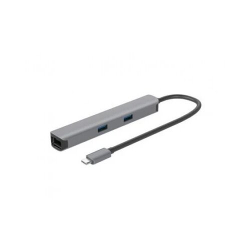 E-green Adapter USB 3.1 tip C (M) - HDMI + 2 x USB 3.0 + SD/TF+PD 100W + RJ45 (F)1000 Mbps (7 u 1) Cene