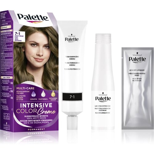 Schwarzkopf Palette Intensive Color Creme permanentna barva za lase odtenek 7-1 Cool Middle Blonde 1 kos Slike