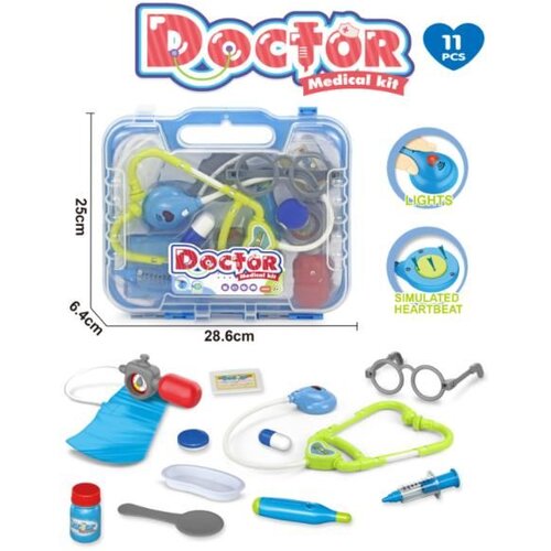 Merx igračka doktorski set sa muzikom, 11 elemenata ( A083103 ) Slike