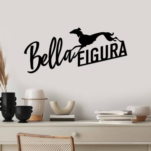 Wallity zidna dekoracija Bella Figura 3, 60x27cm, Crna Cene