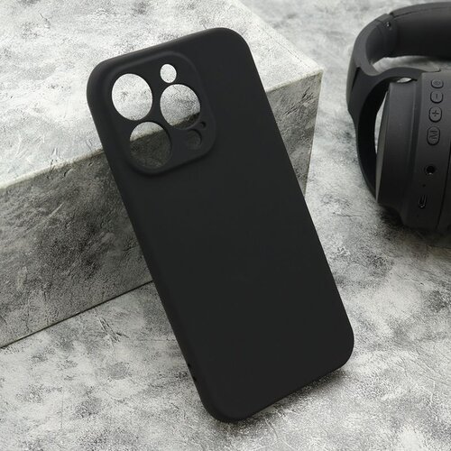 Maska VELVET TOUCH za iPhone 15 Pro/ crna Slike
