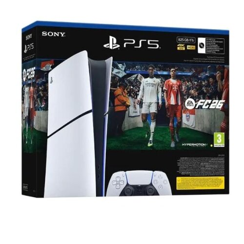 Sony Konzola PlayStation 5 Slim Digital Edition 825GB + igrica FC 26 Slike