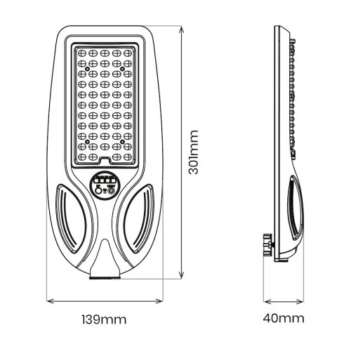  LED prigu&amp;scaron;iva solarna ulična lampa sa senzorom VENICE 50W/4000 mAh IP65 crna + daljinski upravljač Slike