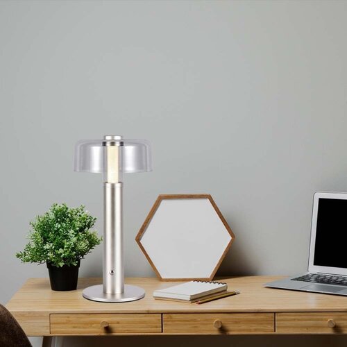  LED prigu&amp;scaron;iva punjiva stona lampa LED/1W/5V 3000K 1800 mAh zlatna Slike