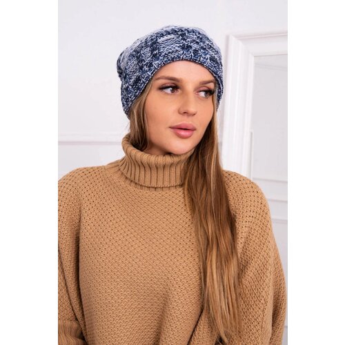  Cap with fleece Pola K267 black+jeans Slike