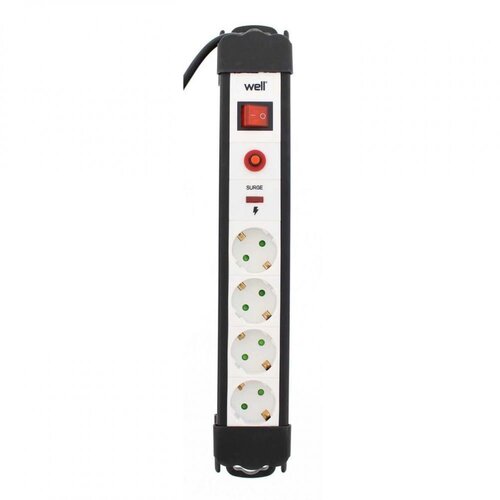 Well Razdelilec 220V 1/4 5m+STIKALO; H05VV-F 3G1.5mm2, prenapestna za&amp;scaron;čita, 3500W, (20772083) Slike