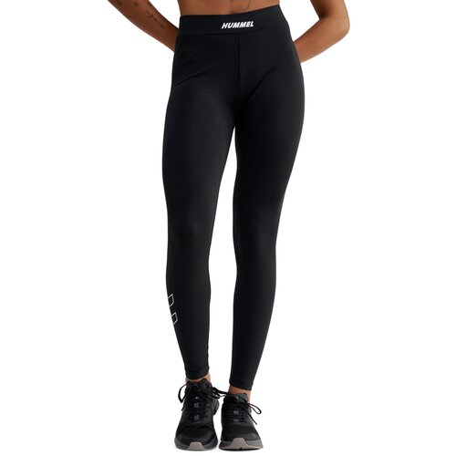 Hummel Ženske helanke ELEMENTAL COTTON HW, Crne Cene
