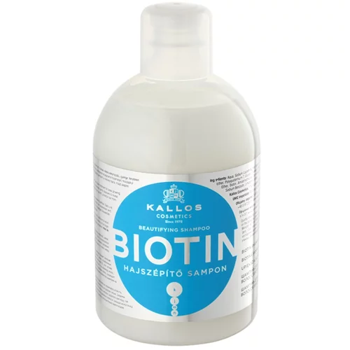 Kallos Biotin šampon za tanku, slabu i lomljivu kosu 1000 ml