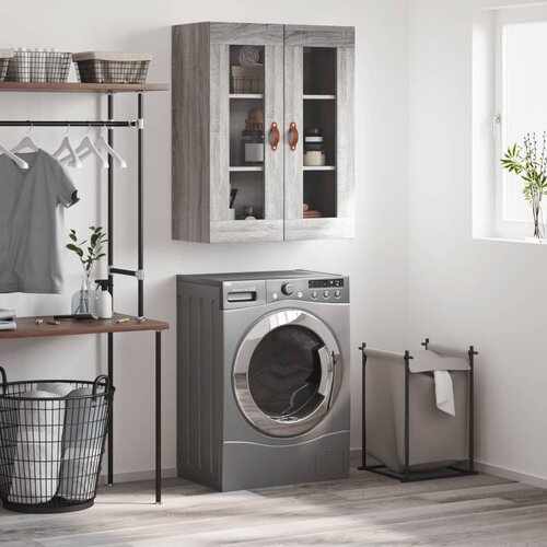 The Living Store Stenska omarica siva sonoma 69,5x34x90 cm - Stenska Omarica, (21428959) Slike