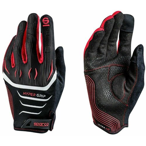 Sparco hypergrip gloves Tg.8 black/red Cene