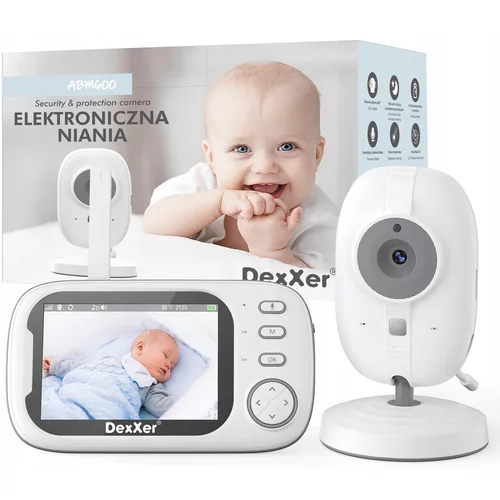 Baby Monitor aku. otroška varuška z video kamero in 3.2″ LCD zaslonom