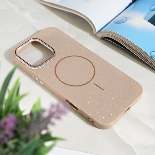  Maska za iPhone 16 Pro Max 69 Magsafe Sparkle Dust zlatna Slike