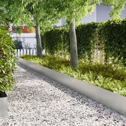  Ograde za travnjak 10 kom 100x0 5x30 cm Galvanizirano čelik Cijene