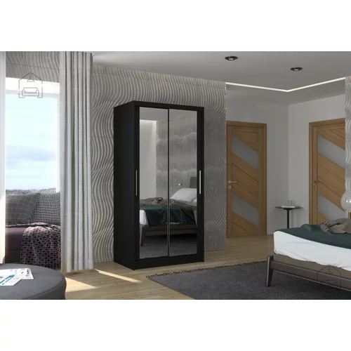 ADRK Furniture Garderobna omara z drsnimi vrati Nevio - 100 cm