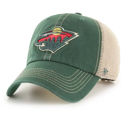 47 Brand Kapa sa šiltom NHL Minnesota Wild boja: zelena, s aplikacijom, H-TRWLR29GWP-DG