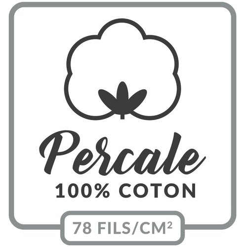Douceur d int&amp;eacute;rieur Zelena napenjalna rjuha iz bombažnega perkala 160x200 cm Percaline &amp;ndash; Slike