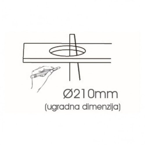 Dawn led panel KNC1-18W 6500K 1620lm 120° IP20 / ram Cene