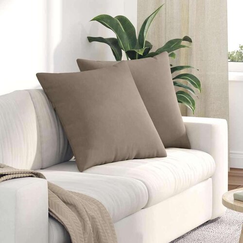vidaXL Blazine za kavč 2 pcs Taupe 80 x 80 cm blago Cene
