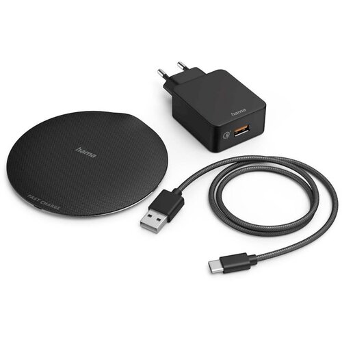 Wireless punjač set HAMA FC15 metalni 15W Slike