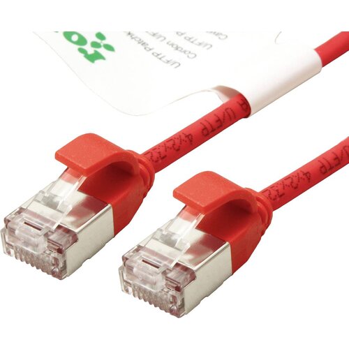 Roline green 21443316 RJ45 omrežni kabel\, Patch kabel CAT 6a U/FTP 3.00 m rdeča 1 kos, (20630879) Slike