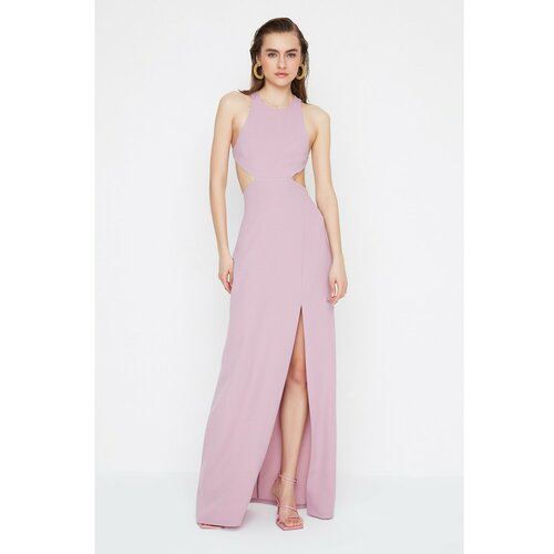 Trendyol X Sagaza Studio Lilac Cut Out Detailed Evening Dress Slike