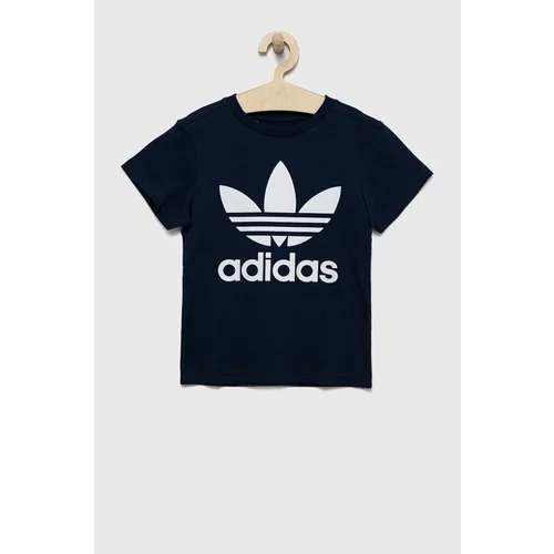 Adidas Dječja pamučna majica kratkih rukava boja: tamno plava, s tiskom