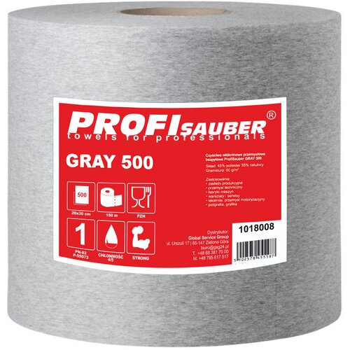 PROFI SAUBER Siva netkana industrijska čistilna krpa ProfiSauber GREY 500, (21400097) Cene