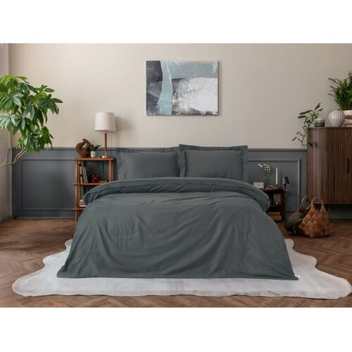 Elegant posteljina set u antracit saten boji Cene