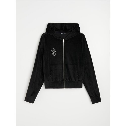 Sinsay Bar&scaron;unasta hoodie majica s bižuternom aplikacijom Cijene