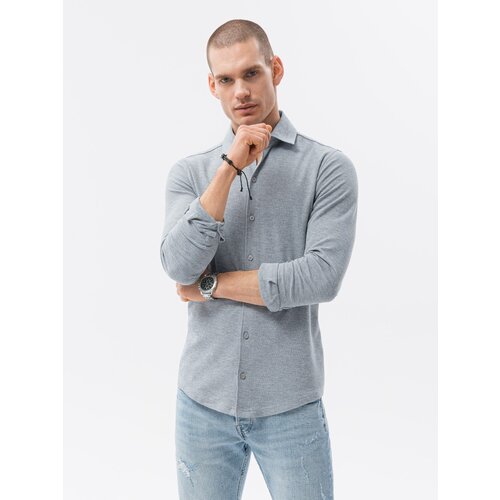 Ombre Men's long sleeve knit shirt Slike
