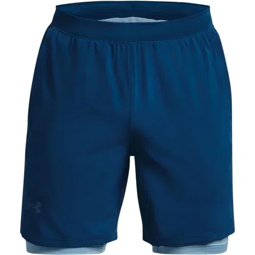 Under Armour UA LAUNCH 7'' 2-IN-1 SHORT Muške kratke hlače za trčanje, plava, veličina