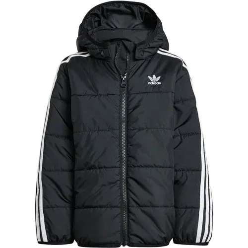 Adidas Prijelazna jakna 'Adicolor' crna / bijela