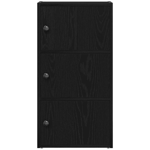 VidaXL Regal za knjige crni hrasta 40x24x77 cm od konstruiranog drva Slike