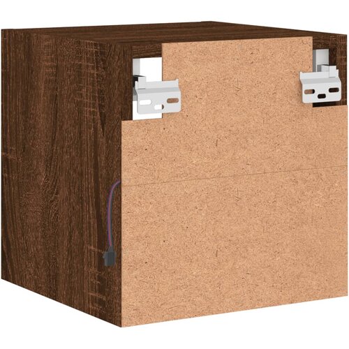  Zidni TV ormarići LED 2 kom smeđa boja hrasta 30 x 28,5 x 30 cm Slike
