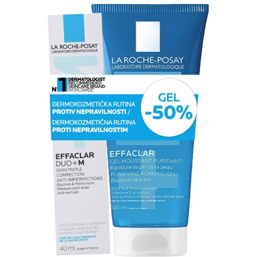 LAROCHE-POSAY LRP effeclar cleanser+duo+m 200ml+40 ml Cene