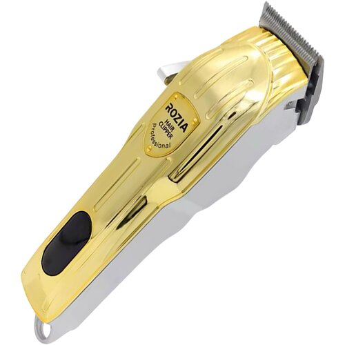 Oem Rozia, Brezžični lasni prirezovalnik USB z jeklenim rezilom in nastavki, Zlata, (5000276302) Cene