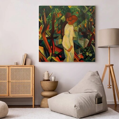  Slika - August Macke – Paar im Wald 60x60 Premium Print Cene