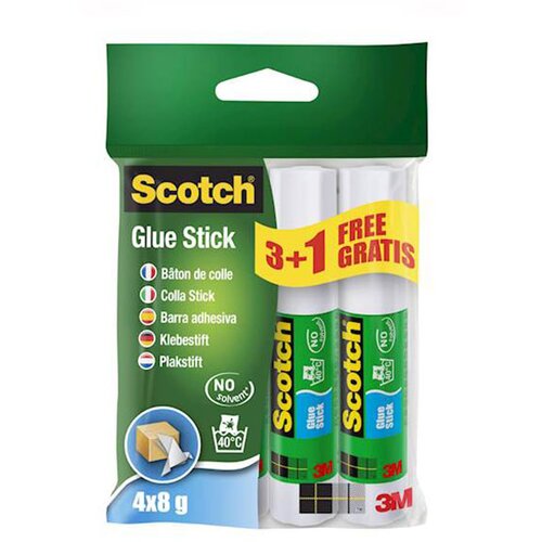 Scotch Lepilo v stiku 4 x 8 g, 3+1 gratis Cene