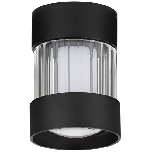 Nova Luce Mat črna aluminijasta LED zatemnitvena stropna svetilka s steklenim senčilom Glovia &ndash; Cene
