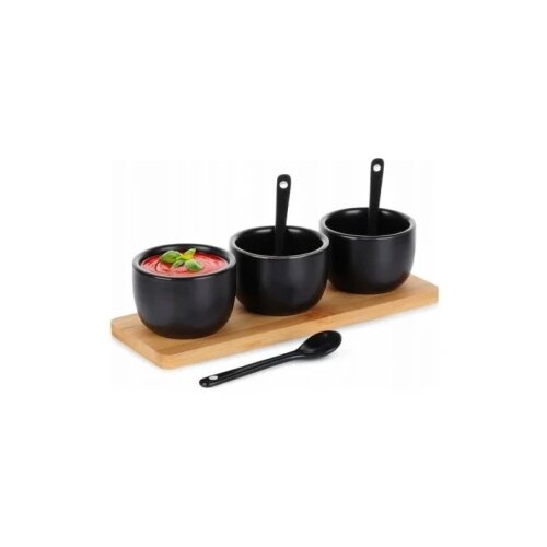 Vilde 139686 -Set od tri cinije sa kasicicom CRNI Cene