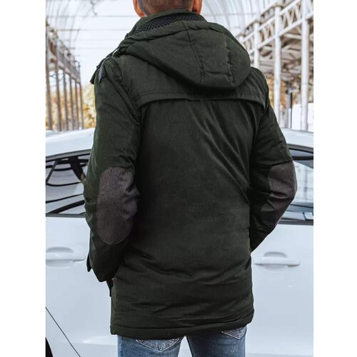 DStreet Green men's winter jacket TX4280 Slike