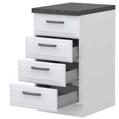 Jela ELEMENT ZA KUHINJO EVIA R-45-4MBOX S TIRIMI KOVINSKIMI PREDALI Slike