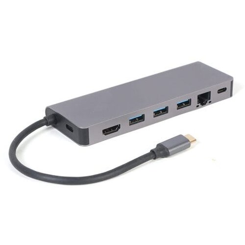 GEMBIRD EUROPE Docking station USB adapter Type-C 5-in-1 multi-port adapter Hub + HDMI + PD + card reader + LAN, A-CM-COMBO5-05 Cijene