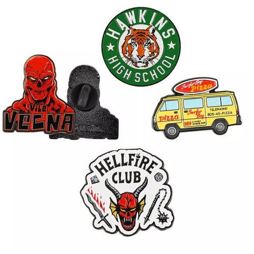 Cinereplicas stranger things pins 4-Pack season 4 Cene